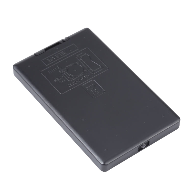 IR LED RGB remote control back panel with battery compartment and ports