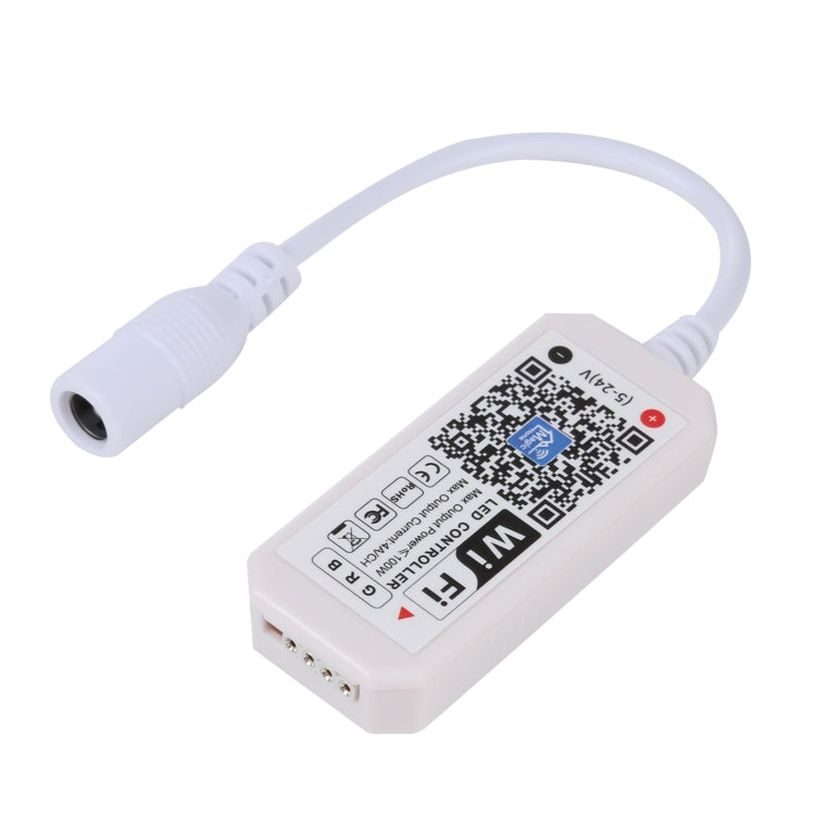 WiFi LED RGB controller module with white cable and output connector