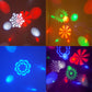 LED stage light projecting colorful pattern gobo beams