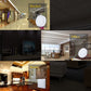 Round ceiling LED panel light with white diffuser plate for warm white lighting