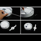 Ceiling LED panel light open housing with mounting bracket and attached wires