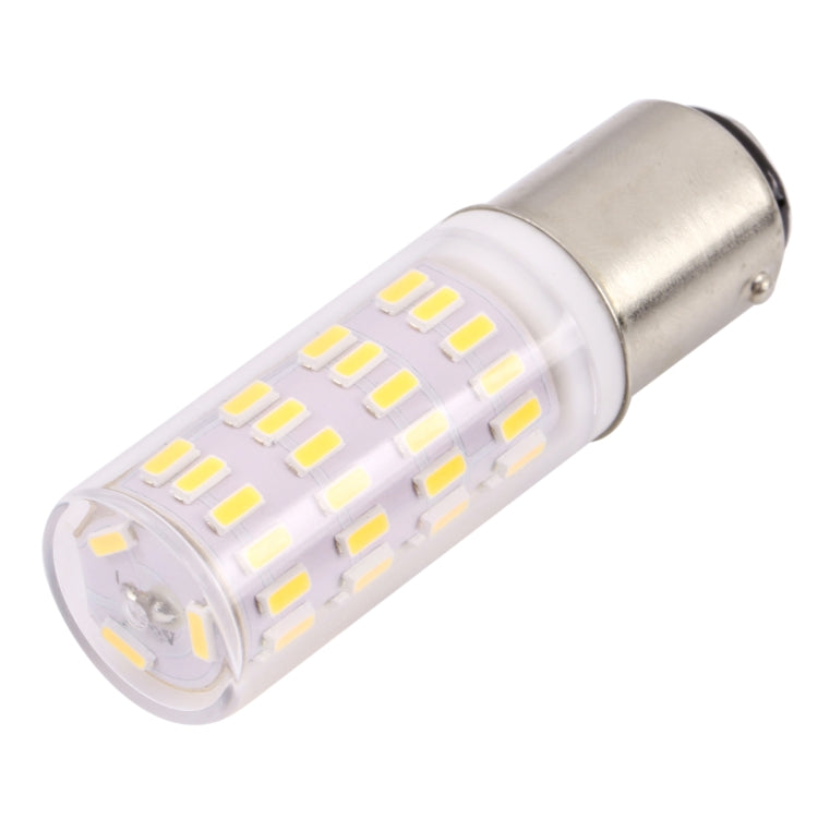LED corn light bulb with frosted lens, 63 SMD LEDs, silver metal base