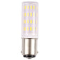 LED corn light bulb with frosted top housing and SMD LED bars, silver base