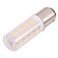 LED corn light bulb with frosted lens and SMD LEDs, silver metal end cap