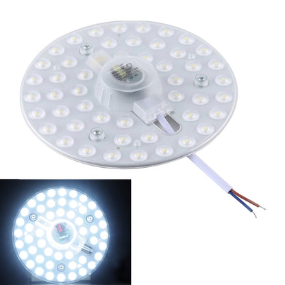 Round LED ceiling lamp module with central driver housing and two-wire cable