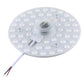 Circular LED ceiling lamp module with dense LED array, central housing, and wires