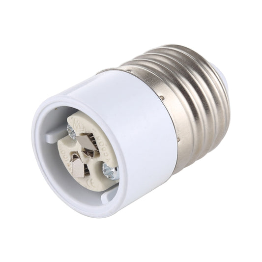 E27 to MR16/G5.3/GY6.35/M11/G4 lamp socket adapter with white ring and metal threads