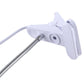 E27 clip lamp base holder, white mounting clip with flexible metal gooseneck