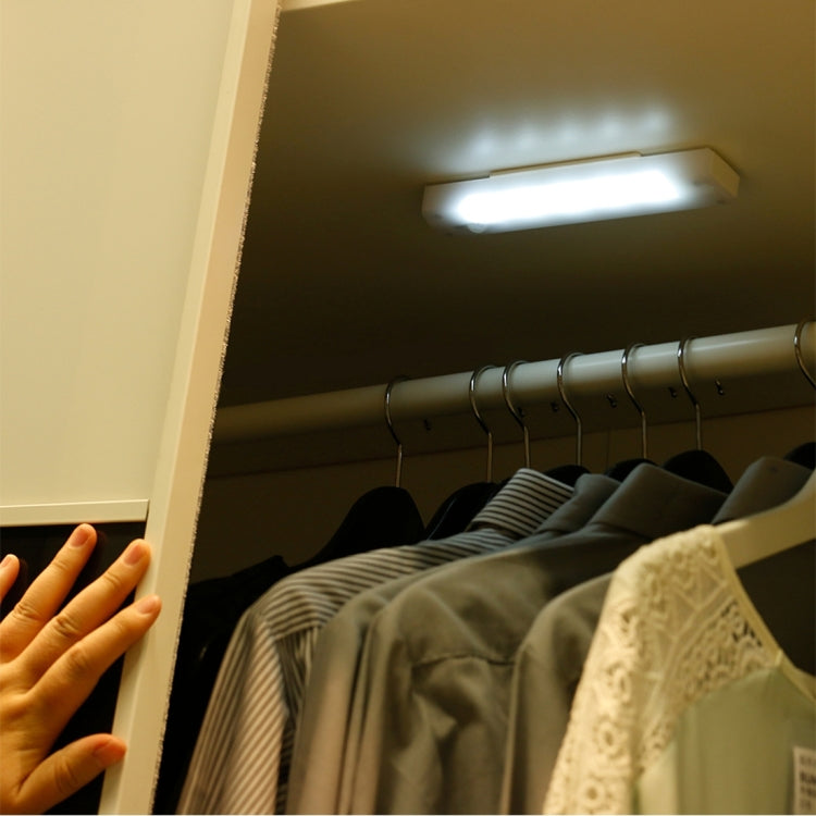 LED wall light bar night light, illuminated strip mounted overhead in a closet
