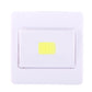 White COB rectangle switch night light with yellow LED panel visible through clear cover