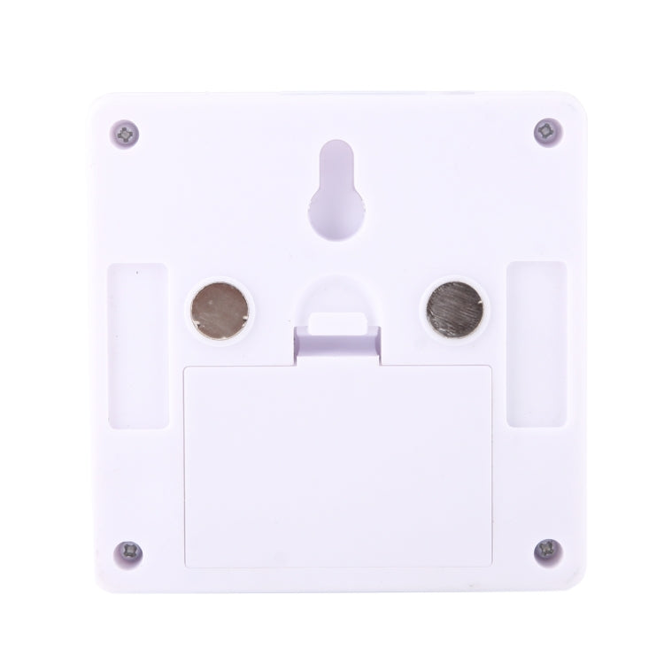 White back plate of COB rectangle switch night light with two screws and terminals