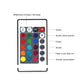 LED night light remote with color buttons, brightness controls, and on off switch