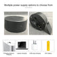 LED night light base with power port, showing USB and battery charging options