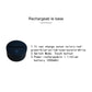 Rechargeable black LED base with touch power icon for skateboarder table lamp