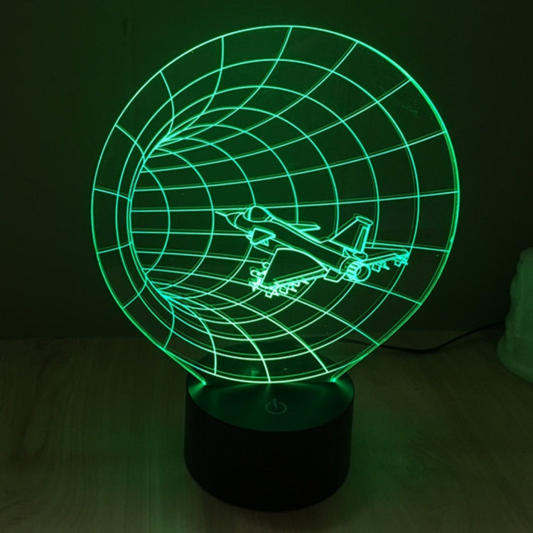 Time machine style stereo desk lamp night light with green grid planet glow