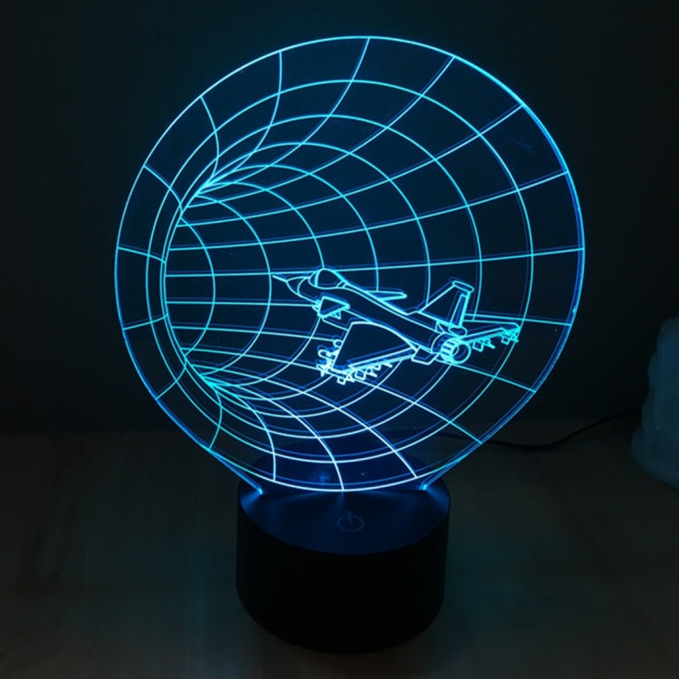 Time machine style stereo desk lamp night light with blue grid planet glow