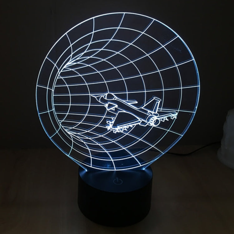 Time machine style stereo desk lamp night light with light-blue grid planet glow