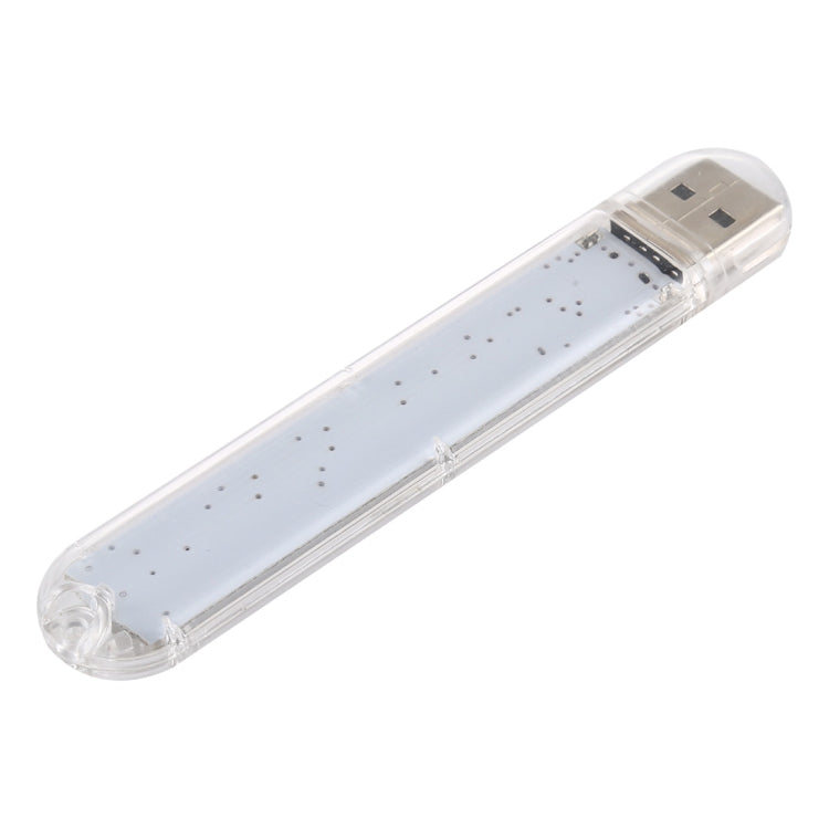 USB LED night light with frosted diffuser window, PCB visible, USB plug end