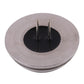 Warm white COB LED G4 light base, two-pin underside on silver metal housing
