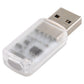 USB LED sound-activated light with clear housing and silver USB connector
