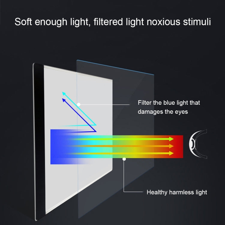 LED tracing light box panel showing light filtering and soft illumination