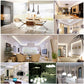 LED night lights installed across room interiors for nighttime illumination
