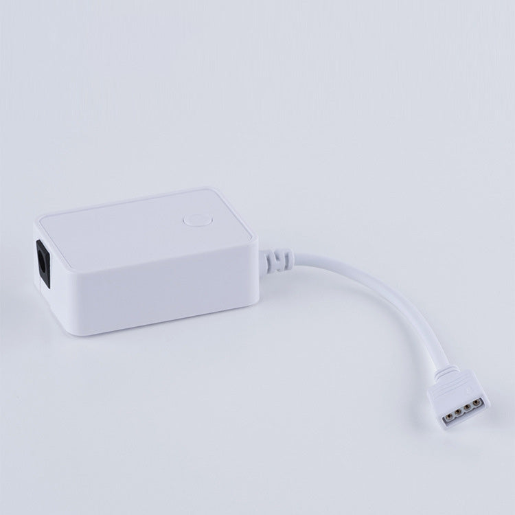 WiFi LED strip controller with port side and white cable, small box design