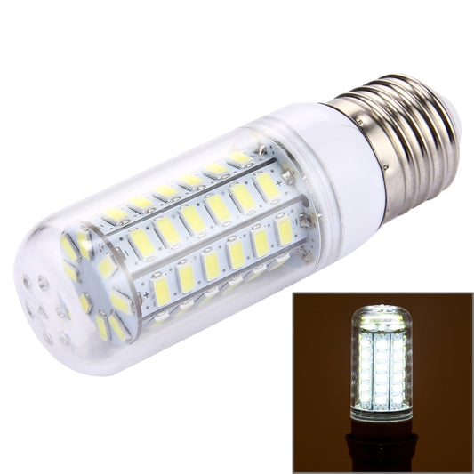 LED SMD bulb with clear cover and metal screw base, showing bright LED array