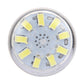 LED SMD 5730 bulb top view showing multiple SMD LED pads on clear lens