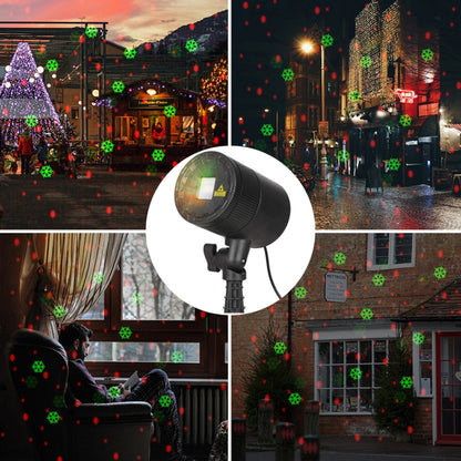 Black mini outdoor laser lamp with circular lens and adjustable stand on base