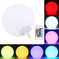 30cm color-changing LED globe light with wall mount and color remote controller