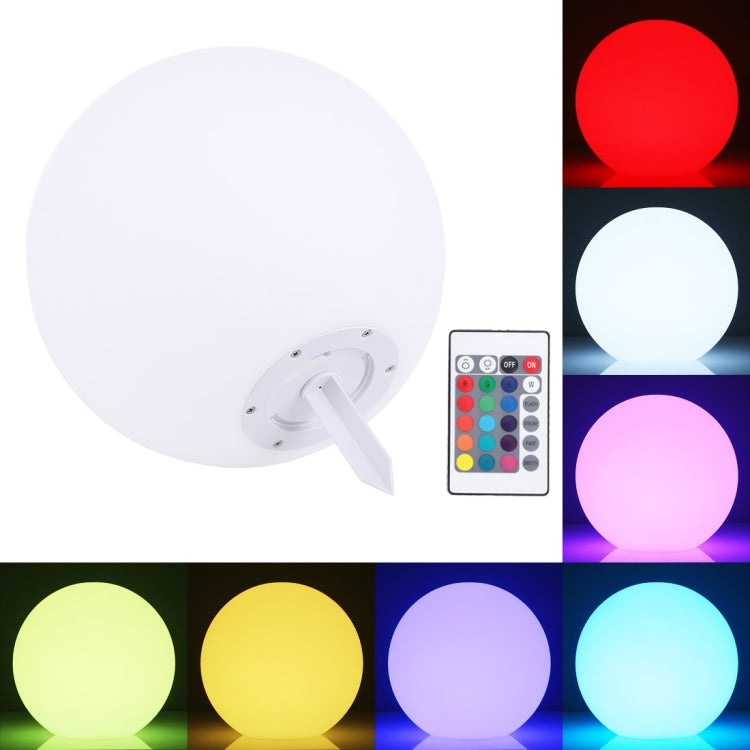 30cm color-changing LED globe light with wall mount and color remote controller