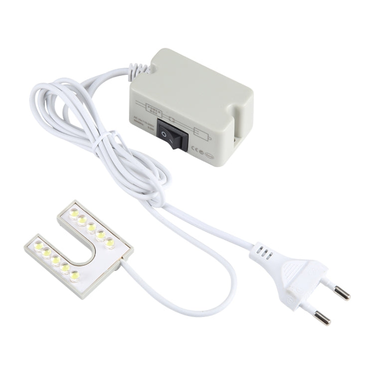 Sewing machine LED lamp kit with U-shaped magnetic light panels and power box