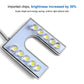 U-shaped LED lamp with multiple bulbs in a highlight bar for sewing