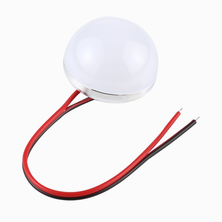 35mm LED bulb module with dome lens and red/black wire connections