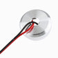 35mm LED bulb module back with heat-sink plate and red/black wire ends