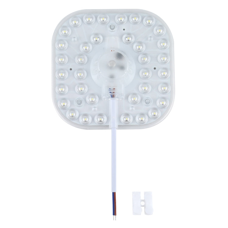 Square LED ceiling light module with 36 LEDs and two-wire connector