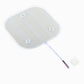 Square LED module backplate with screw posts and two-pin connector cable