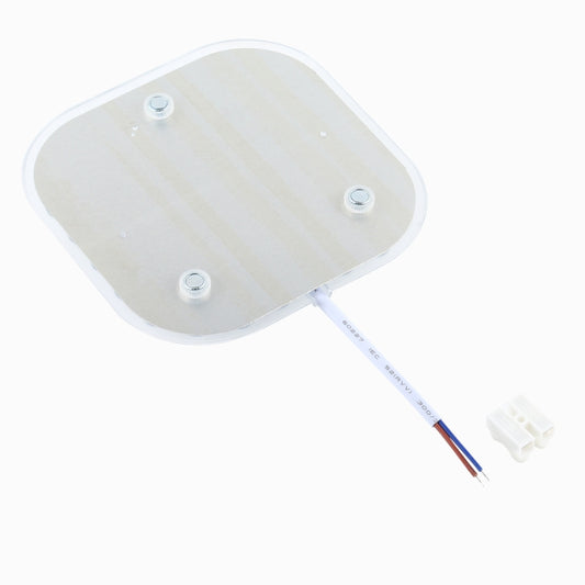 Square LED module backplate with screw posts and two-pin connector cable