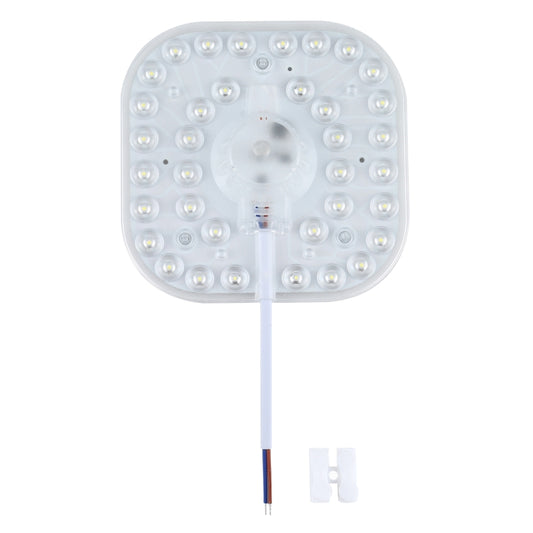 Square LED ceiling light module with 36 LEDs and two-wire connector