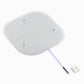LED ceiling light module backplate with mounting screws and attached power cable