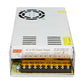 AC-to-DC LED power supply with screw terminal blocks and output voltage labels