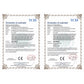 Dual declaration of conformity certificates with CE marks and TCD logos
