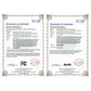 Two declaration of conformity certificates for power supply compliance paperwork