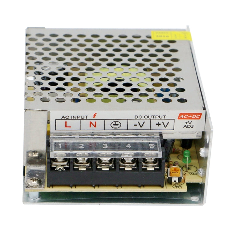 SOMPOM S-40-12 LED power supply close-up of AC input and DC output terminals
