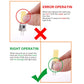 G4 COB LED corn bulb with two pins, showing correct insertion into socket