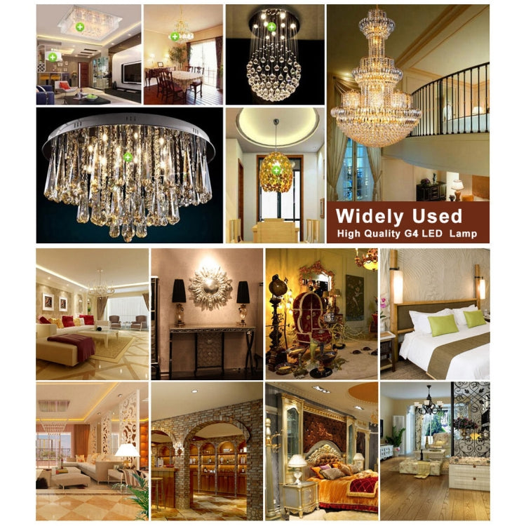 G4 COB LED lamp used in chandelier and ceiling light fixtures, bright white