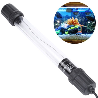 UV germicidal lamp disinfection light with black end caps and EU power plug