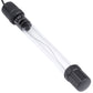 UV germicidal lamp with clear tube, black end caps, and power cord