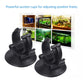 UV germicidal lamp with black suction cup mounts for adjusting position